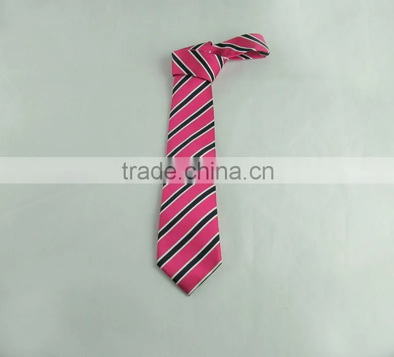 Customize silk men's neck tie in stripe pattern
