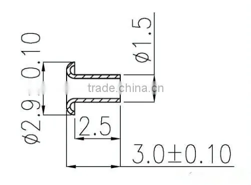 tubular blind brass rivets