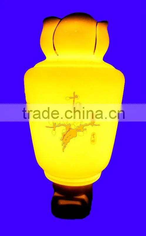 fragrance night light ,porcelain night lamp with self-glazed high transparent
