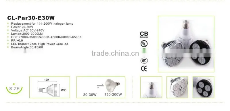 4w 9v 19v par lamp Replace 50w halogen lamp