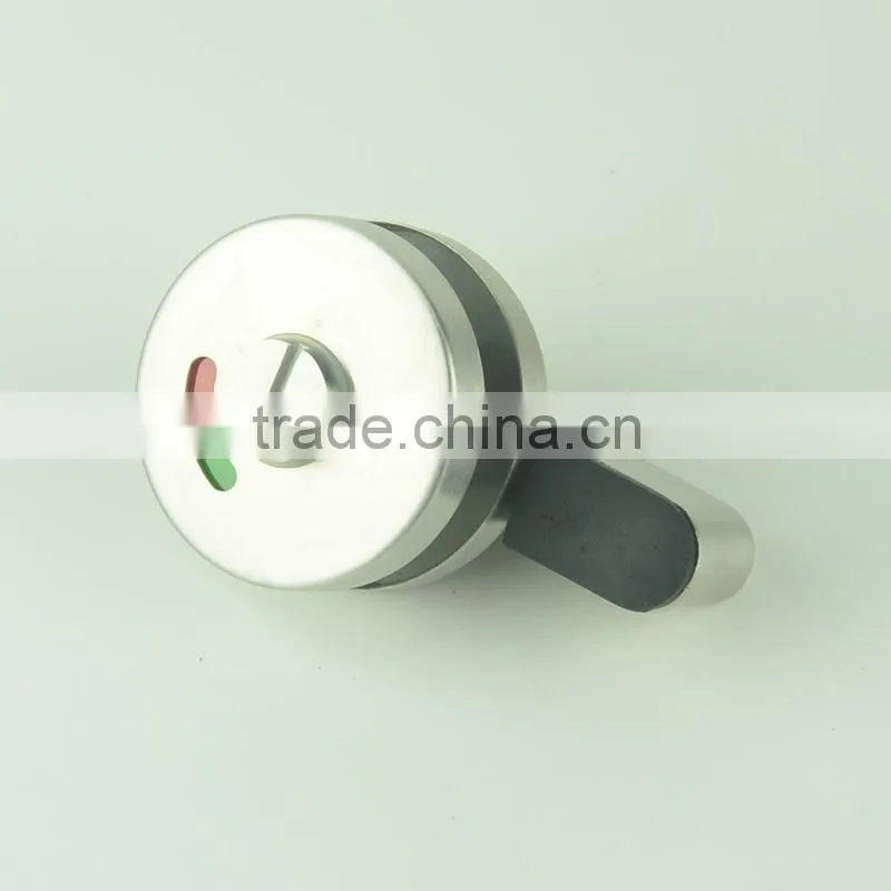 Stainless steel toilet cubicle partition fitting, door lock indicator