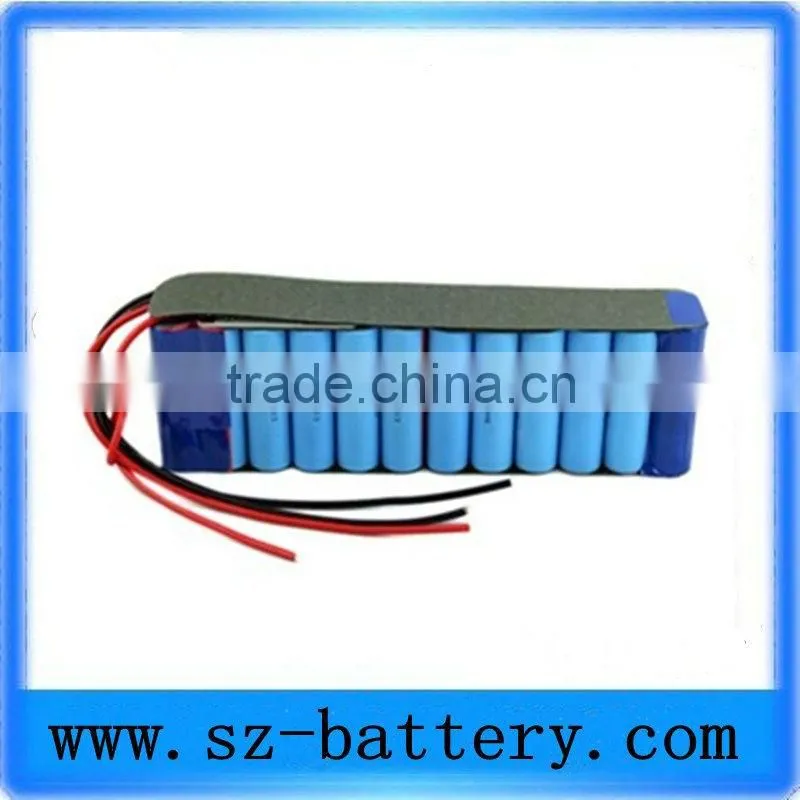 18650 rechargeable 10.8v li-ion battery pack