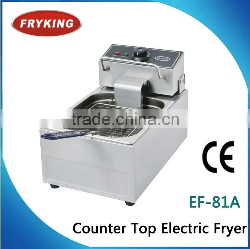 China Manufacture Table Top Fryer Electric (2 Tanks and 2 Baskets)
