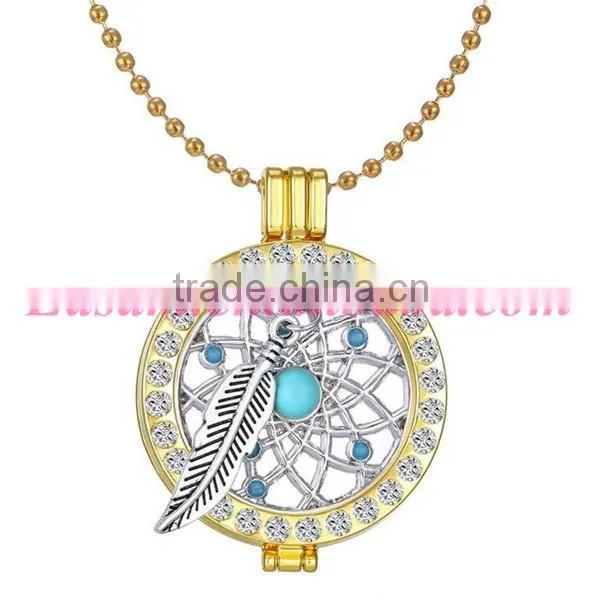 Bohemia creative DIY dreamcatcher locket necklace