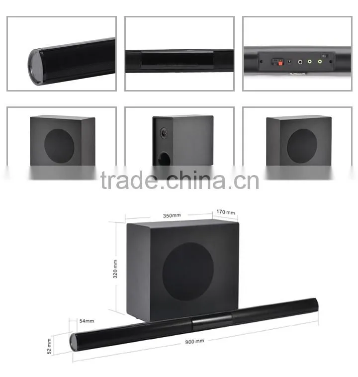 HIGH PERFORMANCE AND LOW PRICE TV SOUND BAR/SOUNDBAR SPEAKER WITH 6.5" WIRED SUBWOOFER