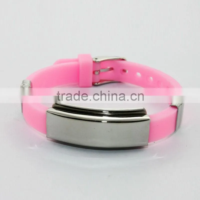 2014 colorful silicone power health bracelet
