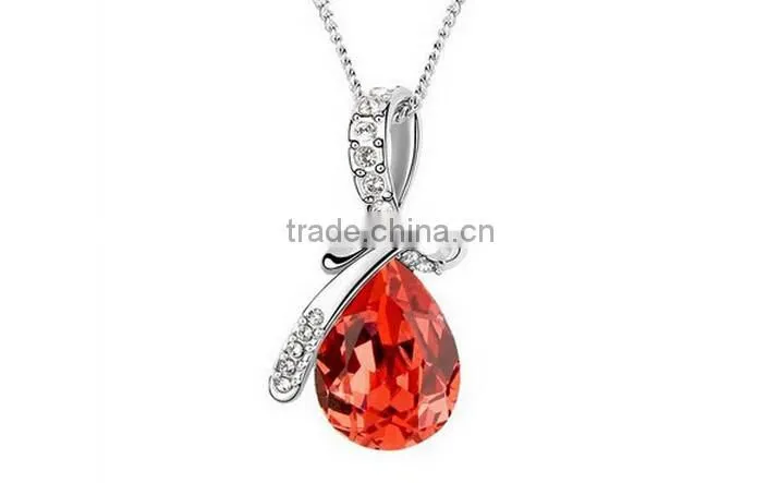 Women Jewelry Necklace Fashion Crystal pendant alloy ailver bracelet chain