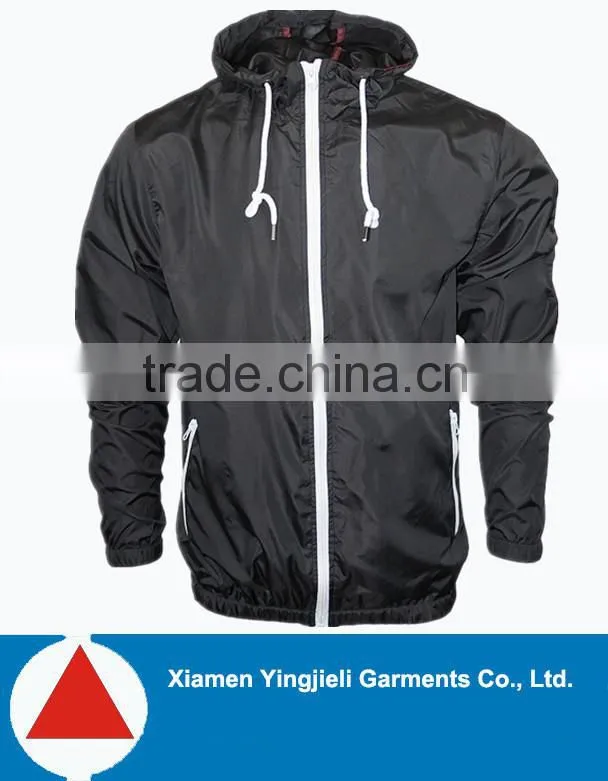 2015 adult lightweight packable hooded rain jacket wind jacket
