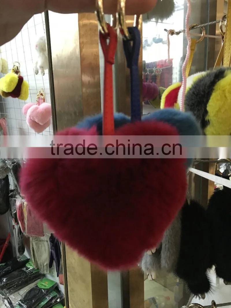 Factory price fur heart so cute with lower price