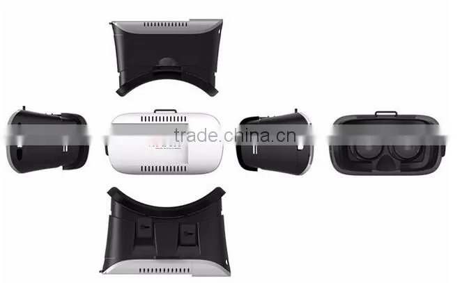 Adjustable waterproof cardboard google plastic for all cellphone size from 4.7-6.0 inch 3D video glasses