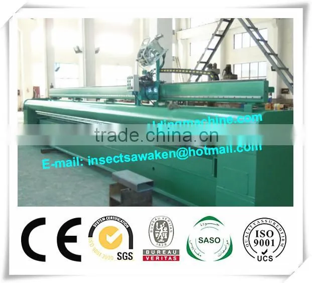 Steel Plate Butt Joint Long Seam Welding Machine , Automatic Flat Butt Welding Machine