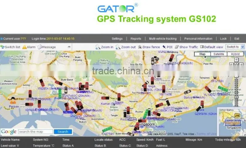 Fleet management Gps / gps tracker / gps tracking software GS102