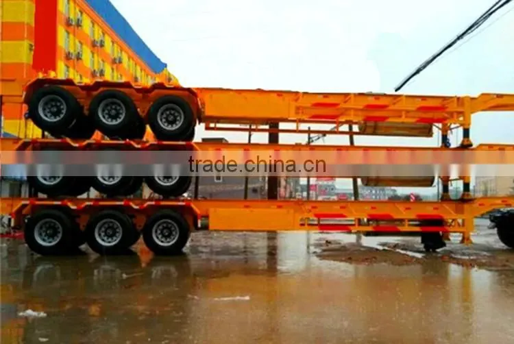 2016 Hot skeleton semi trailer used container chassis sale