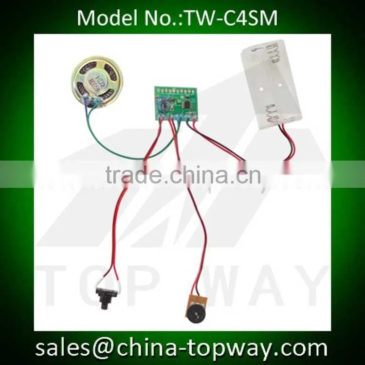Audio POPs - motion sensor recordable sound module with volume control