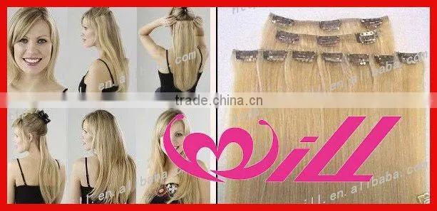 body wave curly black clip in hair extensions