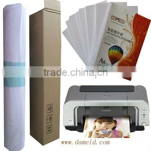 115gsm sticker glossy photo paper self-adhesive gloss paper