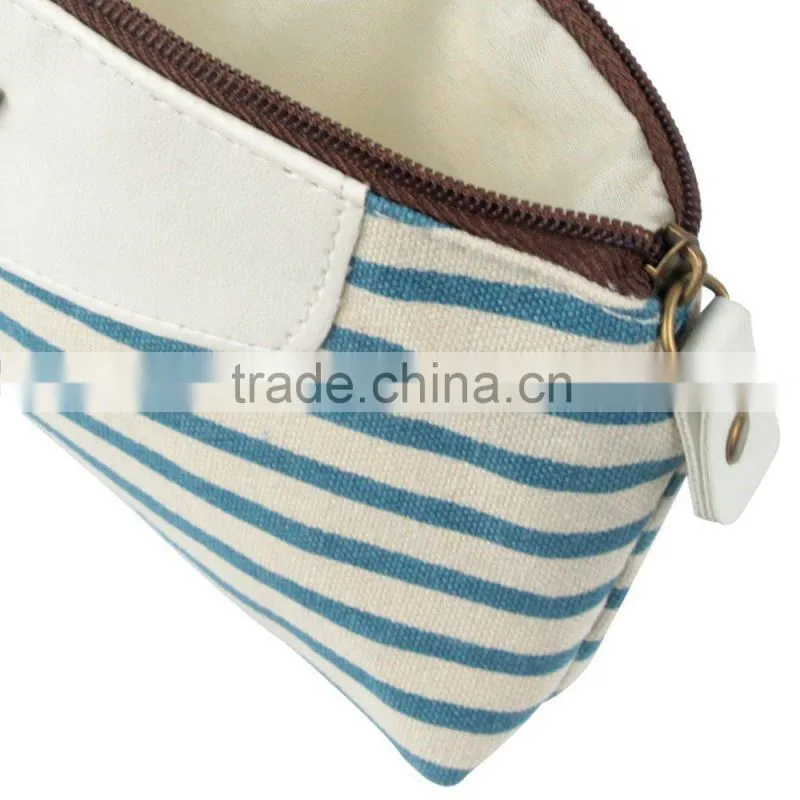 Navy Style Canvas Pencil case Cosmetic Bag
