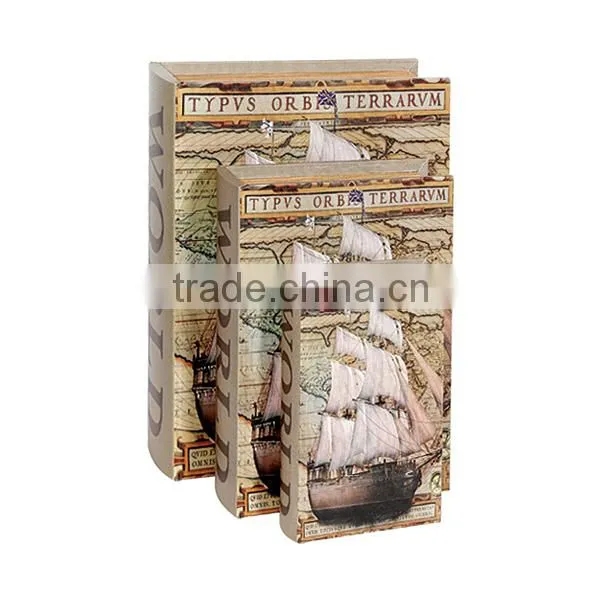 Decorative vinatge book box