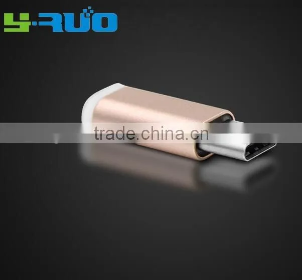 Free sample USB-C to Micro USB Adapter for Nexus 5X, 6P, OnePlus 2, with 56k Resistor; Meet USB 3.1 Type C standard