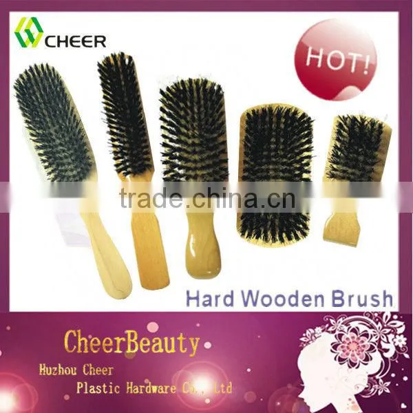 Wooden hair brushes HB027/wooden handle round hair brushes/wooden hair brushes wholesale
