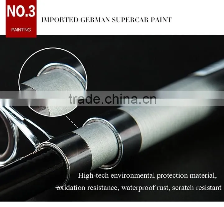 Fiberglass Light 2.1M Spinning Fishing Pole for Outdoor Sports