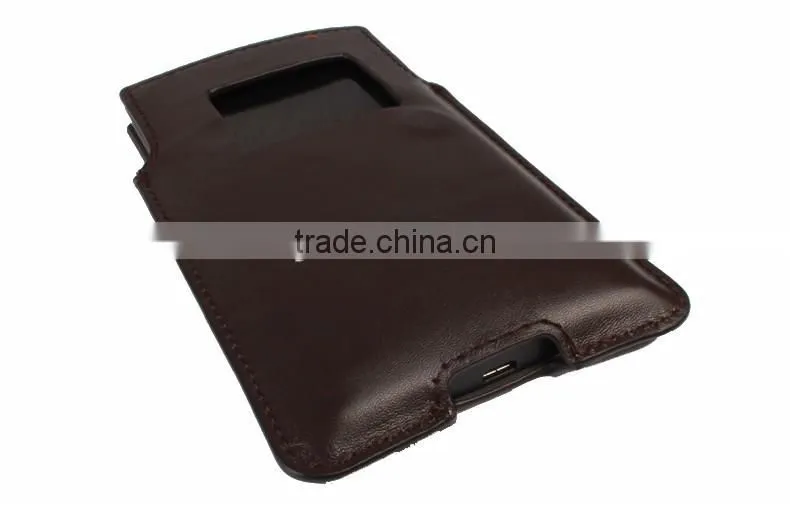 SIKAI High quality Genuine Leather Pouch Case Cover For Blackberry Priv Pouch Case with View window