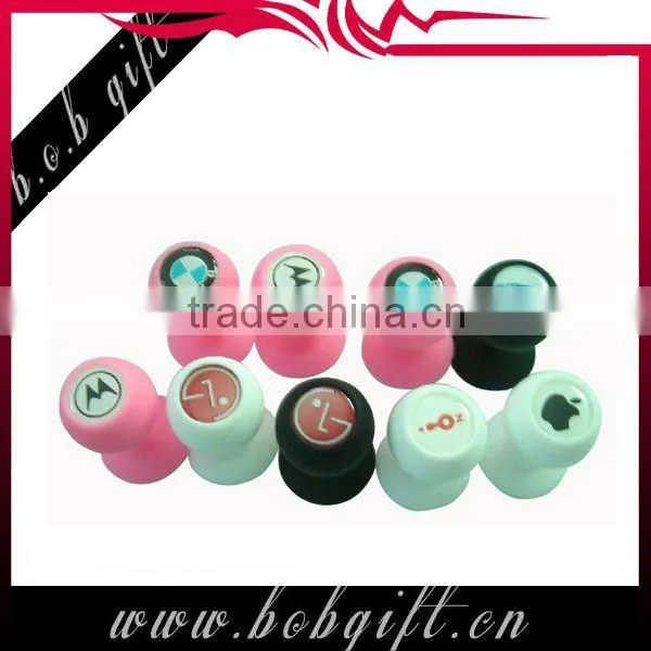 special logo painted mini ball phone stand holder
