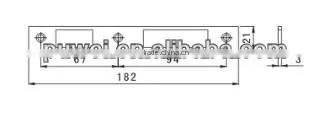 81849004Aluminum alloy accessories-flat pinch plate