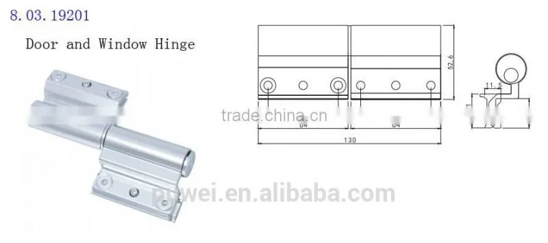 Aluminium Hardware Heavy Duty Glass Door Hinge