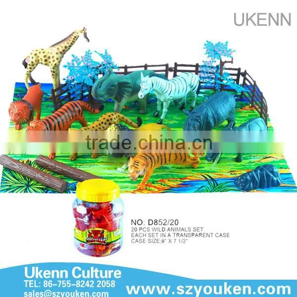 2016 UKENN EVA Non-toxic plastic forest model animal toys for children