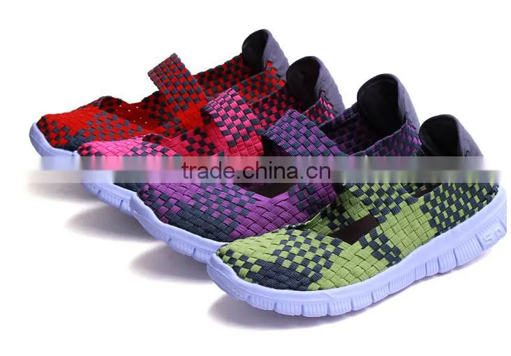 high quality women's woven shoes , casual sport shoes