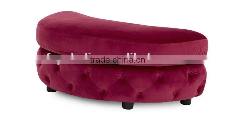 living room furniture upholstered recliner single armrest round sofa for apartment