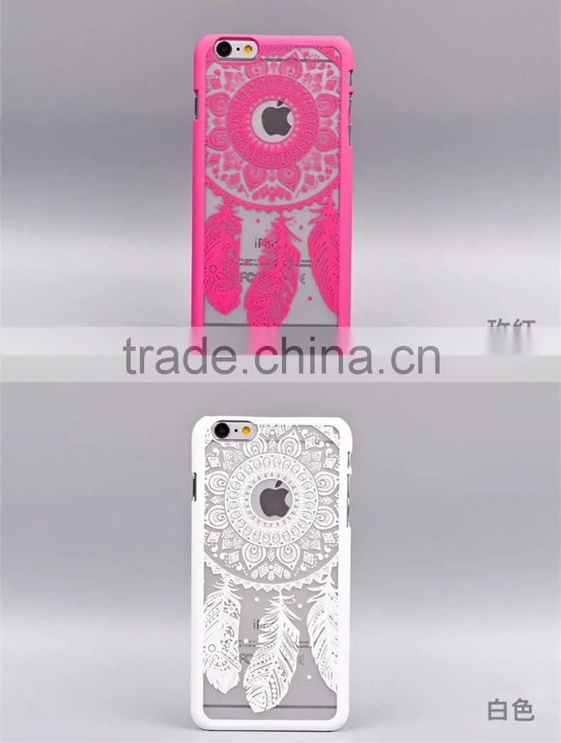 Beautiful Design!Hot Selling Colorful Plastic Cover For iPhone 5/6/6 plus Dreamcatcher
