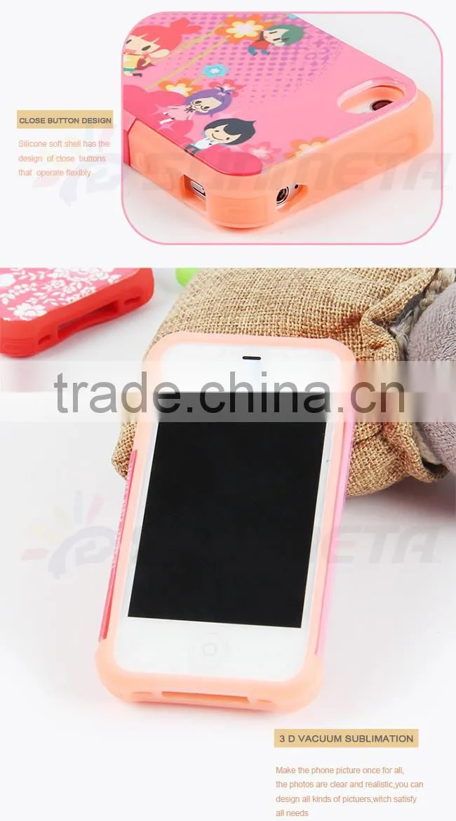 Sunmeta blank sublimation silicon phone case PIP4