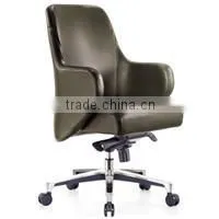 HY2008 Wholesale Leather Upholstery Revolving Chair with Wheels