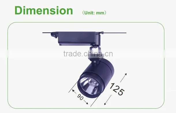 New arrival track light 100LM/W PF>0.95 Ra>85 led track light
