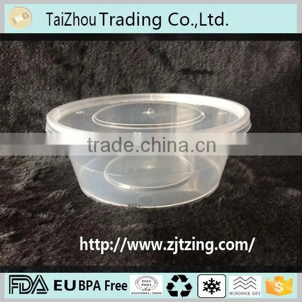 Eco-friendly food plastic container with lid all size