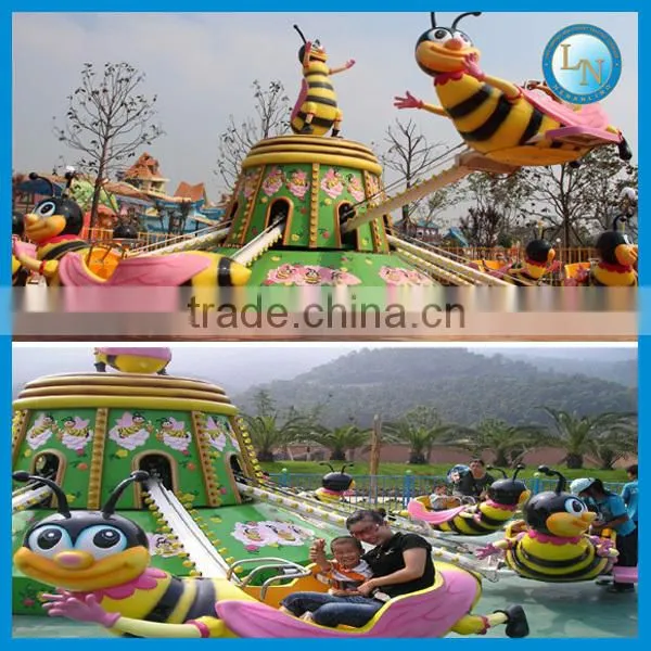 Funfair attraction rotary bee ride!!! Amusement park playground equipment kids ride rotary bee for sale