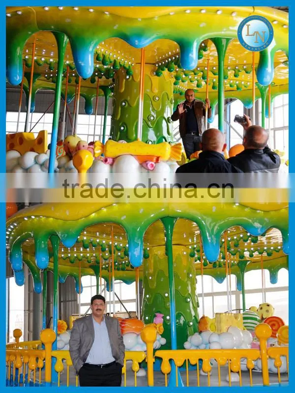 New products!!! playground games amusement park merry go round kids carousel ride honey tree