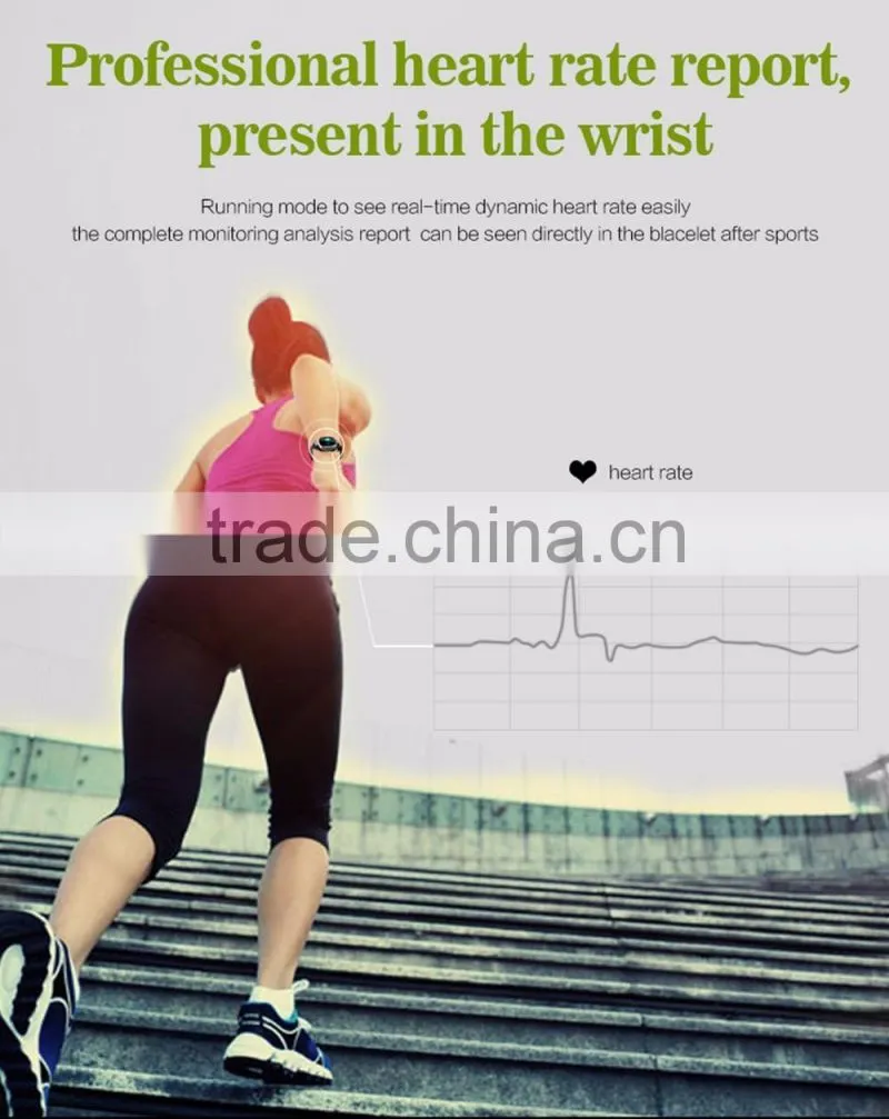 sport Waterproof Smart Wristband E08 Smart band Heart rate monitor Mp3 player Fitness Bracelet for OS Android