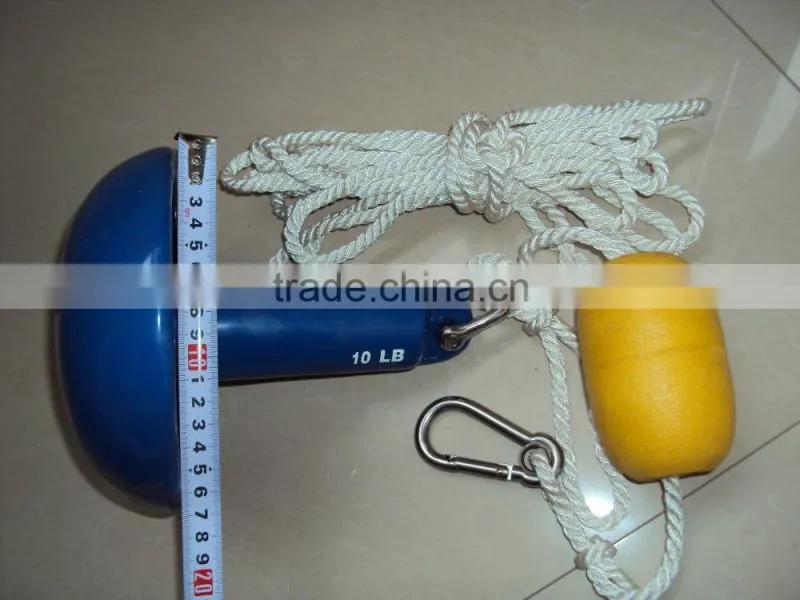 PE Plastic Coated Csting Mushroom Anchor