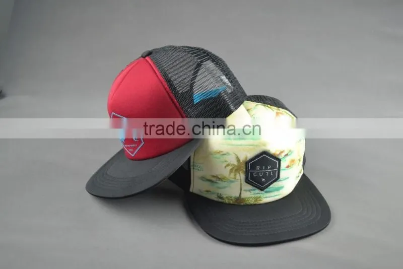 Cheap custom printed flat brim snapback cap