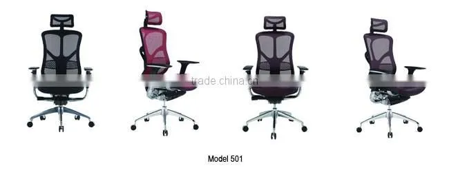 Mesh cover plastic computer table and chair