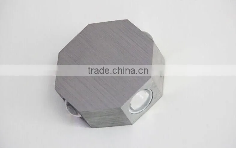 Creative aluminium 4W/8W octagon Wall led light /background led light/ Internet bar led light/KTV Wall light/Bedroom wall led