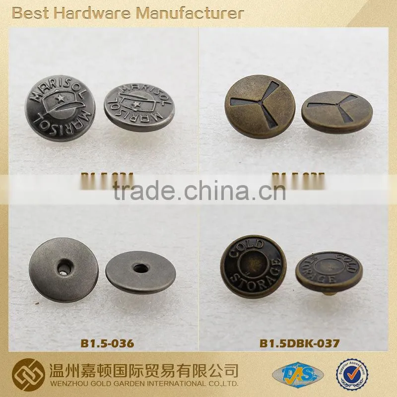 metal buttons for jackets,Snap Button Cap, various designs customized