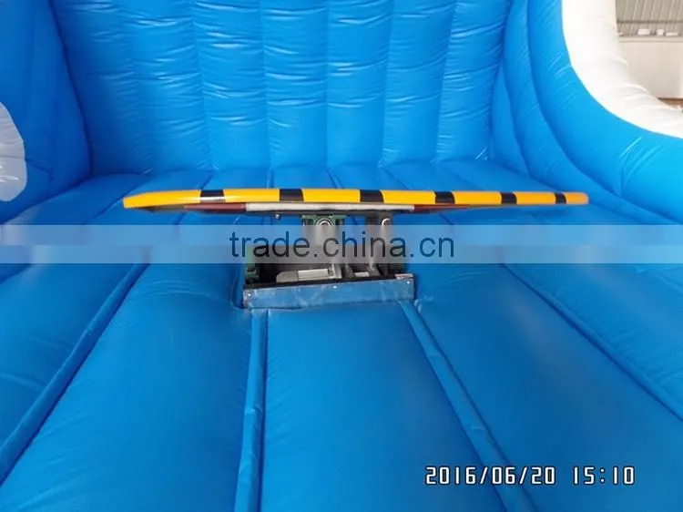 top quality inflatable mechanical surfboard game for adults and children