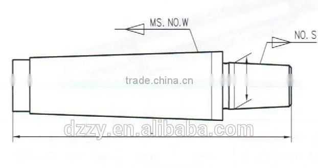 morse taper drill chuck arbor with drawbar