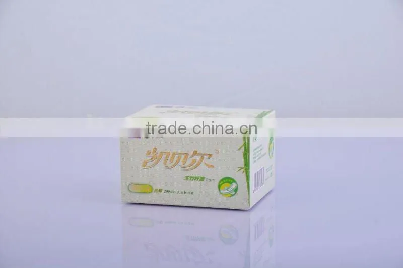 Disposable Biodegradable Corn and Bamboo Fiber Sanitary Napkins