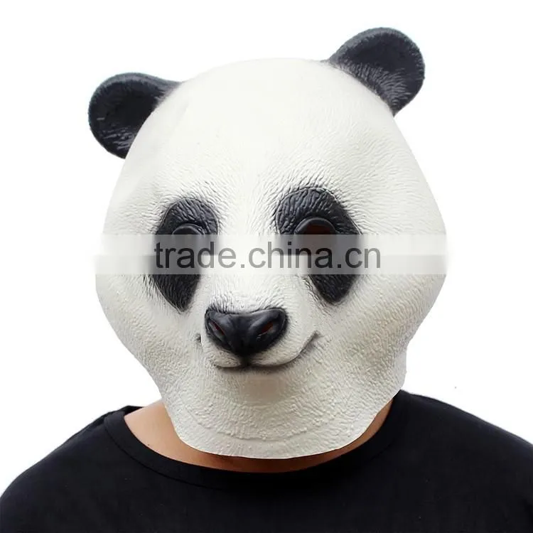 hot sale Masquerade magical full head adult size animal panda latex mask