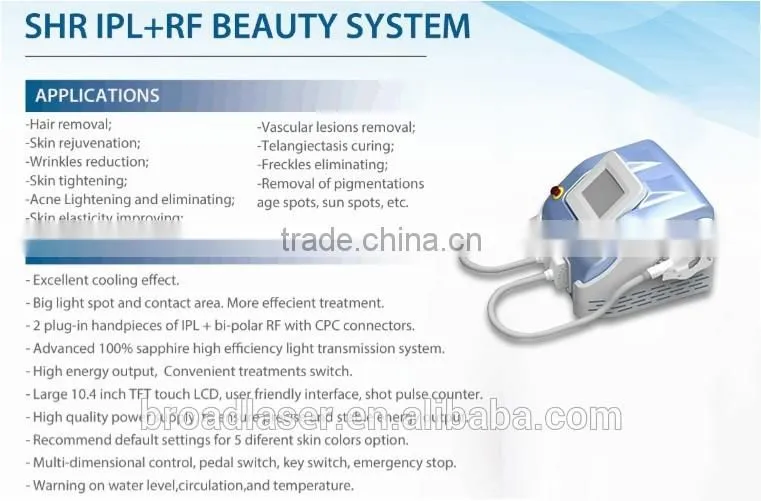 skin rejuvenation acne therapy shr ipl depilation mini portable ipl beauty machine